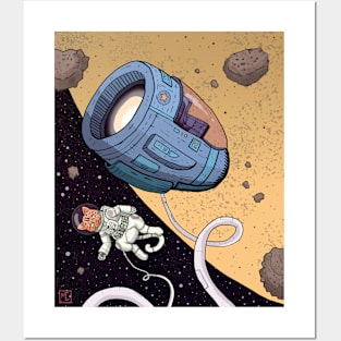 The Adventures Space Cat, in space... Posters and Art